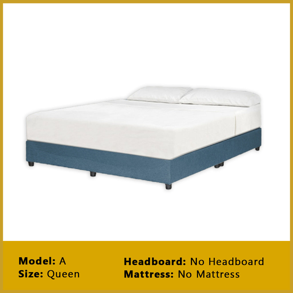 Gracie Divan Bed Frame with Foam Padded Headboard w/ Mattress - All Sizes Available