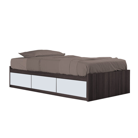 Image of Talin Drawers Storage Bed Frame / Fully Laminated Eco Board without Headboard in 6 Colour Options