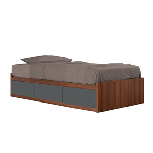 Talin Drawers Storage Bed Frame / Fully Laminated Eco Board without Headboard in 6 Colour Options