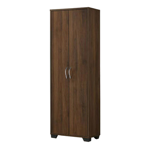 Image of Howzer Series 14 Tall Shoe Cabinet Collection in Walnut Colour