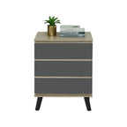 Emyr Series Premium Chest of 3 Drawers Collection Full Laminated Back Panel in 6 Colours