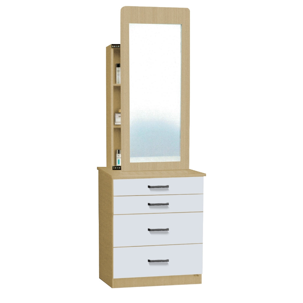 Velin CARB-P2 Certified Board Dressing Table / Gliding Drawer Dresser in 6 Colours