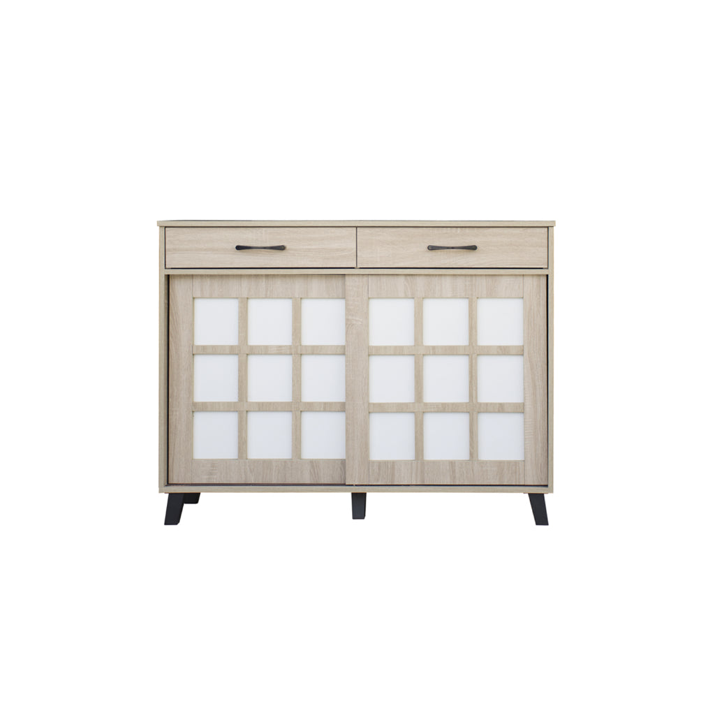 Keiko Japanese Sliding Door Shoe Cabinet CARB-P2 Certified Board in 2 Colours