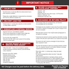 Farra Premium Coffee Center Table Steel Metal Leg + Marble Ceramic Top - 2 Colors