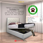 Diomire Mia 14"/16"/18" SBD Storage Bed Pet Friendly Fabric 16 Colors w/ Mattress Add-On