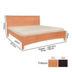Gianna Series O Wooden Bed Frame Queen and King Size