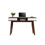 Ayer Series 15 Study Table Computer Table in Walnut with White Colour