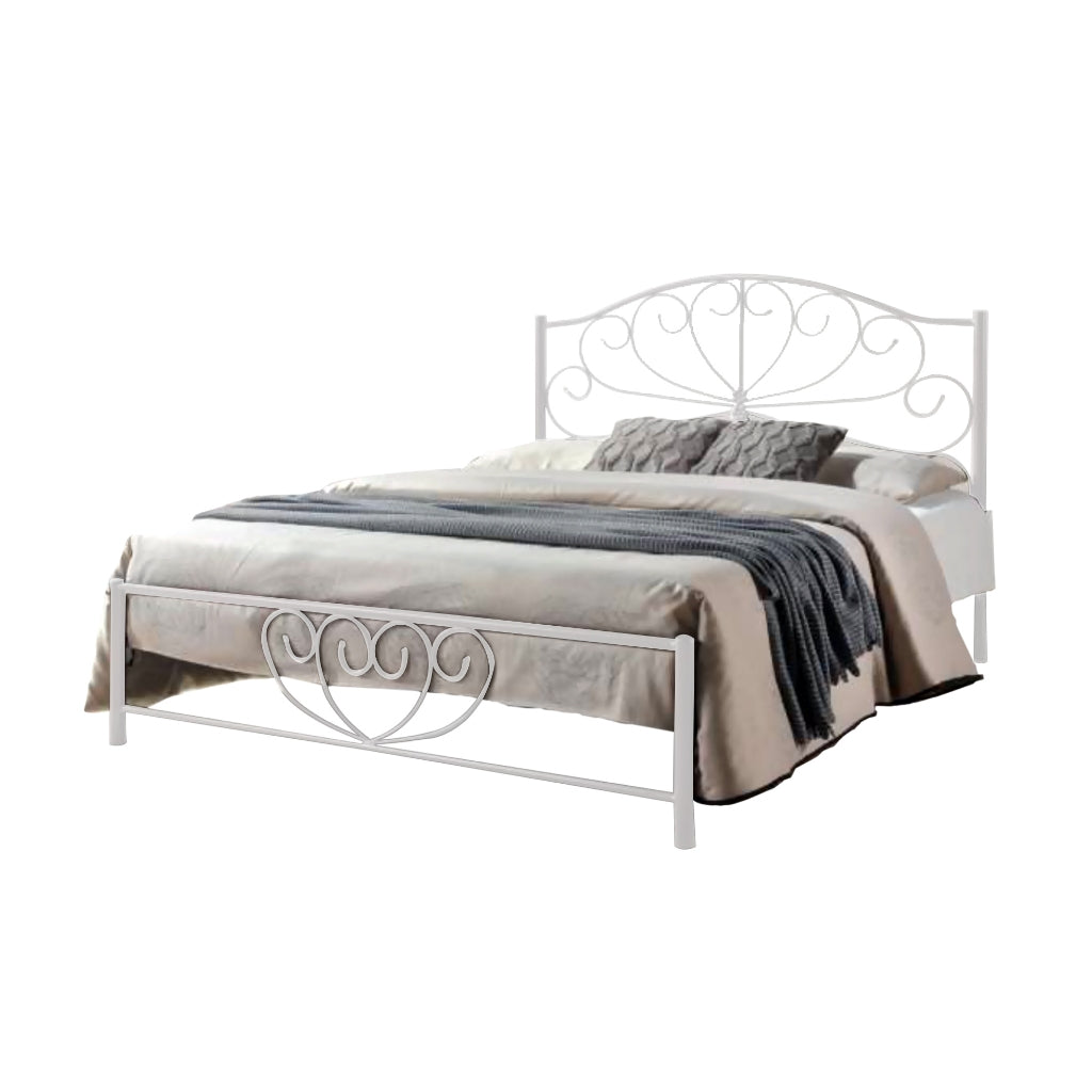 Julie Series 15 Queen Metal Bed Frame Collection w/ Optional Mattress Add On