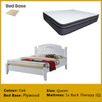 Cadeyn Wooden Bedframe Solid Wood With Plywood Base Queen Size - w/ Mattress Option