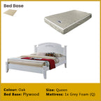 Cadeyn Wooden Bedframe Solid Wood With Plywood Base Queen Size - w/ Mattress Option