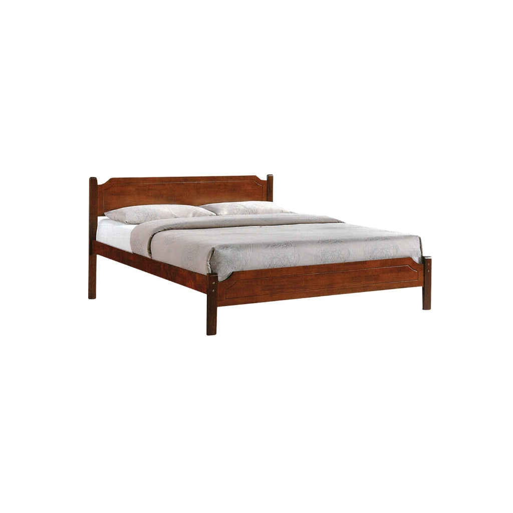 Jadie Wooden Bedframe Queen Size In 2 Colour with Mattress Option - MDF+Veneer Wood