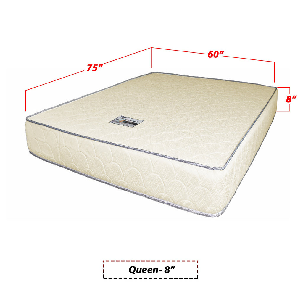 Ortho Foam HD Foam Mattress White In Single, Super Single, Queen and King Size