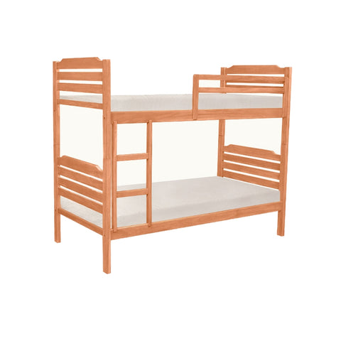 Image of Stella Series13 Solid Mahogany Wood Bunk Bed with Pull-Out Add On Option Single Size