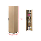 Zarya Series 1-Door Wardrobe Utility Cabinet In Natural Colour (Model P)