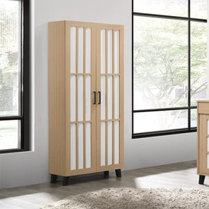 Howzer Series 16 Tall Shoe Cabinet Collection in Natural Colour