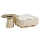 Keana Series 14 Premium Coffee Center Table Steel Metal Leg + Marble Ceramic Top