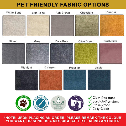 Image of Perez Series Fabric/Leather / PetFriendly Fabric 1/2/3/ L-Shape Sofa