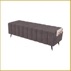 Moon Long Bench Chair High Density with Side Storage - 8 Colours