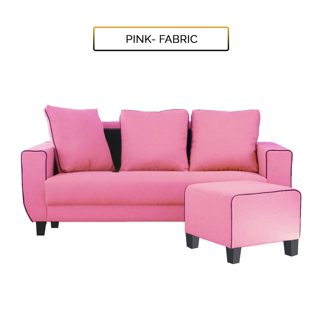 Ruru Series 2/3 Seater Leather Sofa With Ottoman w/ Pet-Friendly Option