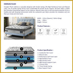 Honey 11"/15" Energise Series Anti-Static 7-Zone Pocket Spring Mattress - All Sizes