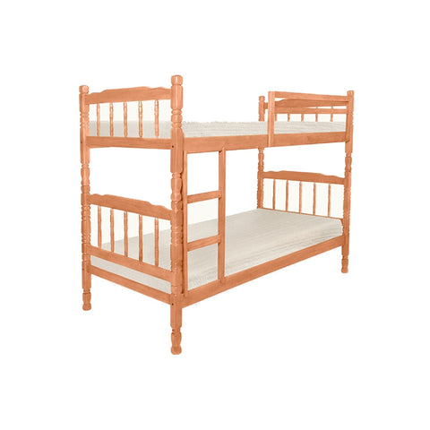 Image of Stella Series14 Solid Mahogany Wood Bunk Bed with Pull-Out Add On Option Single Size