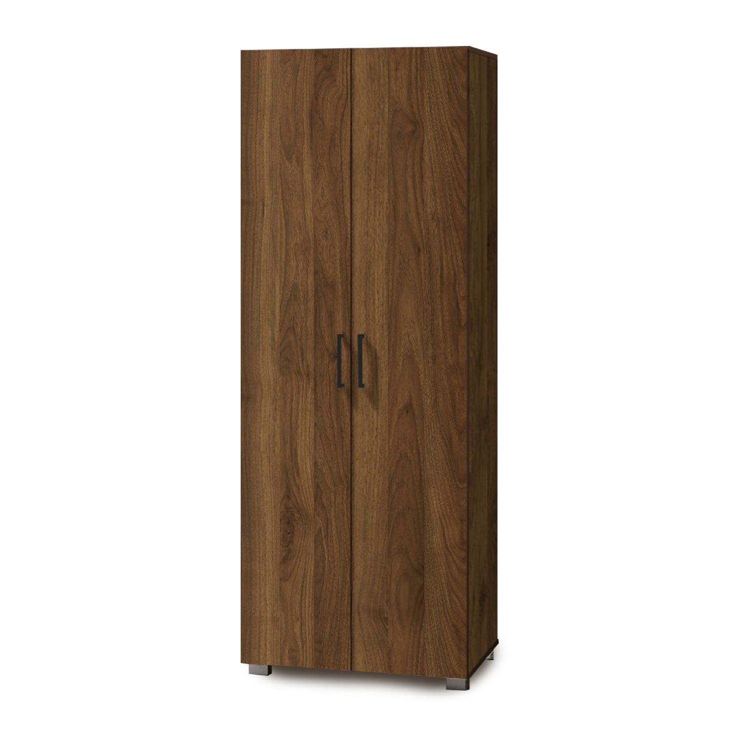 Zarya Series "2-Door Wardrobe Utility Cabinet In Walnut Colour (Model Q)