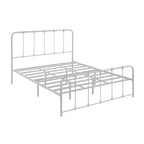 Gina Metal Bed Frame in White And Black Colors - All Sizes Available