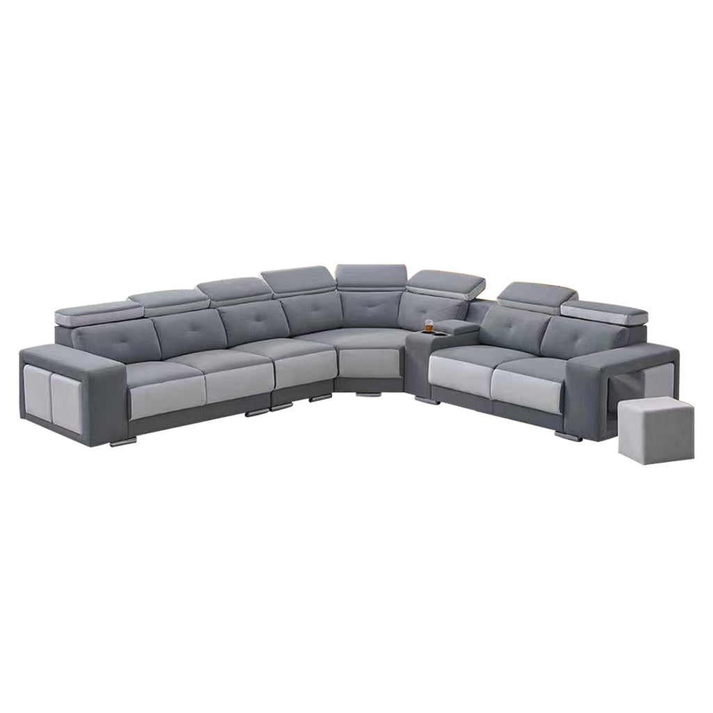 Rissa L-Shaped Big Corner Sofa Set PetFriendly Scratch-Resistant with Coffee Table