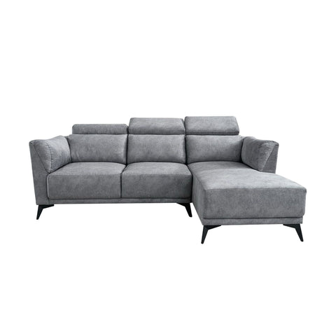 Image of Edriel 2/3-Seater L-Shaped Sofa Scratch-Proof Upholstered Pet-Friendly in 50 Colors