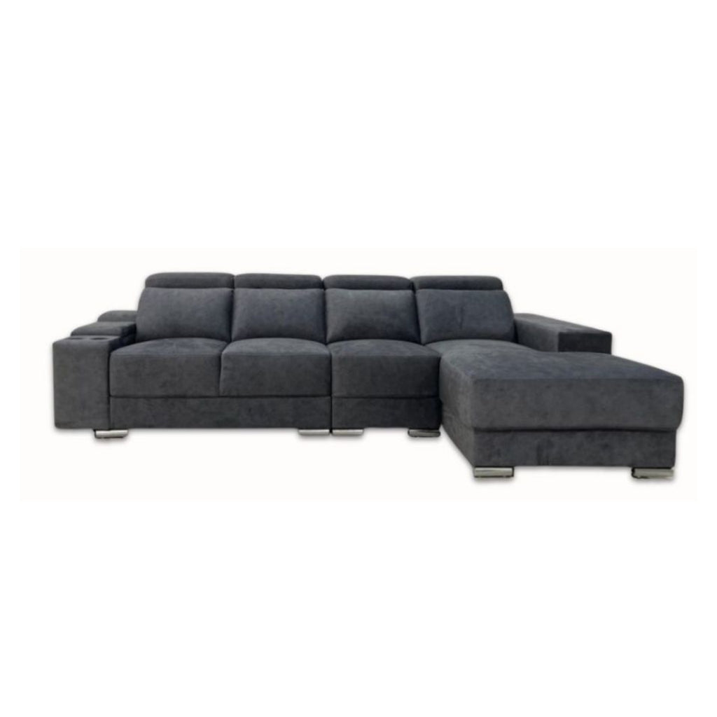 Lanny 3/4-Seater L-Shaped Sofa with Stool & Coffee Table w/ Pet-Friendly Option