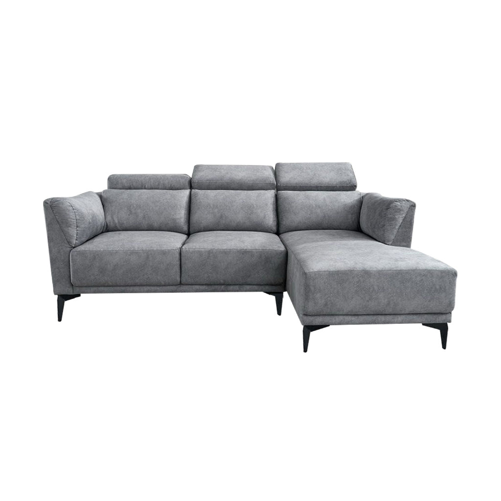 Edriel 2/3-Seater L-Shaped Sofa Scratch-Proof Upholstered Pet-Friendly in 50 Colors