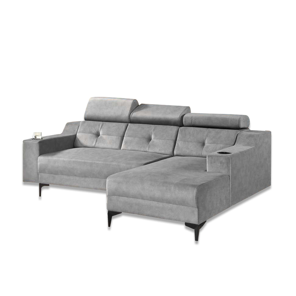Axel 3 Seater Left and Right L-Shaped Sofa in 47 Colour - w/ PetFriendly Fabric/Leather