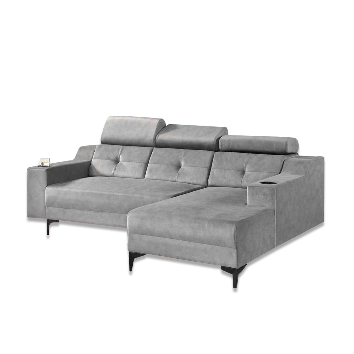 Axel 3 Seater Left and Right L-Shaped Sofa in 47 Colour - w/ PetFriendly Fabric/Leather