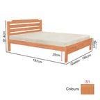 Gianna Series S Wooden Bed Frame Queen and King Size