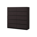 Pette 10 Drawers Premium Chest of Drawers Full Laminated Back Panel in 6 Colours