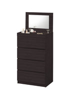 Lasey 4 Chest of Drawers with Mirror and Cosmetics Compartment in 6 Colours