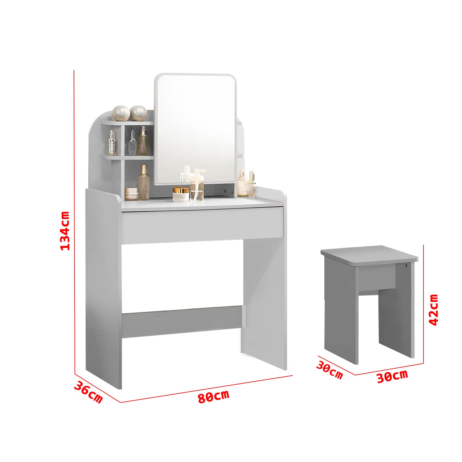 Minna Series 13 Makeup Dressing Table In 3 Colours