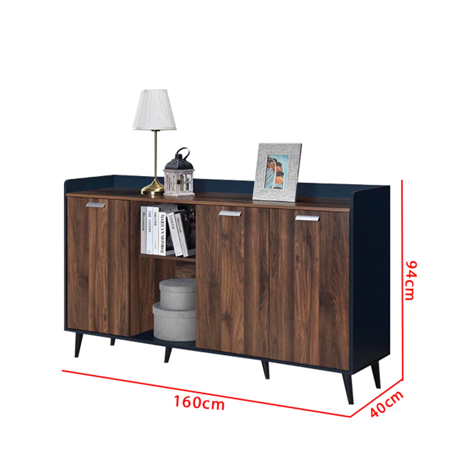 Rimma Series 12 Display Shelves Book Cabinet