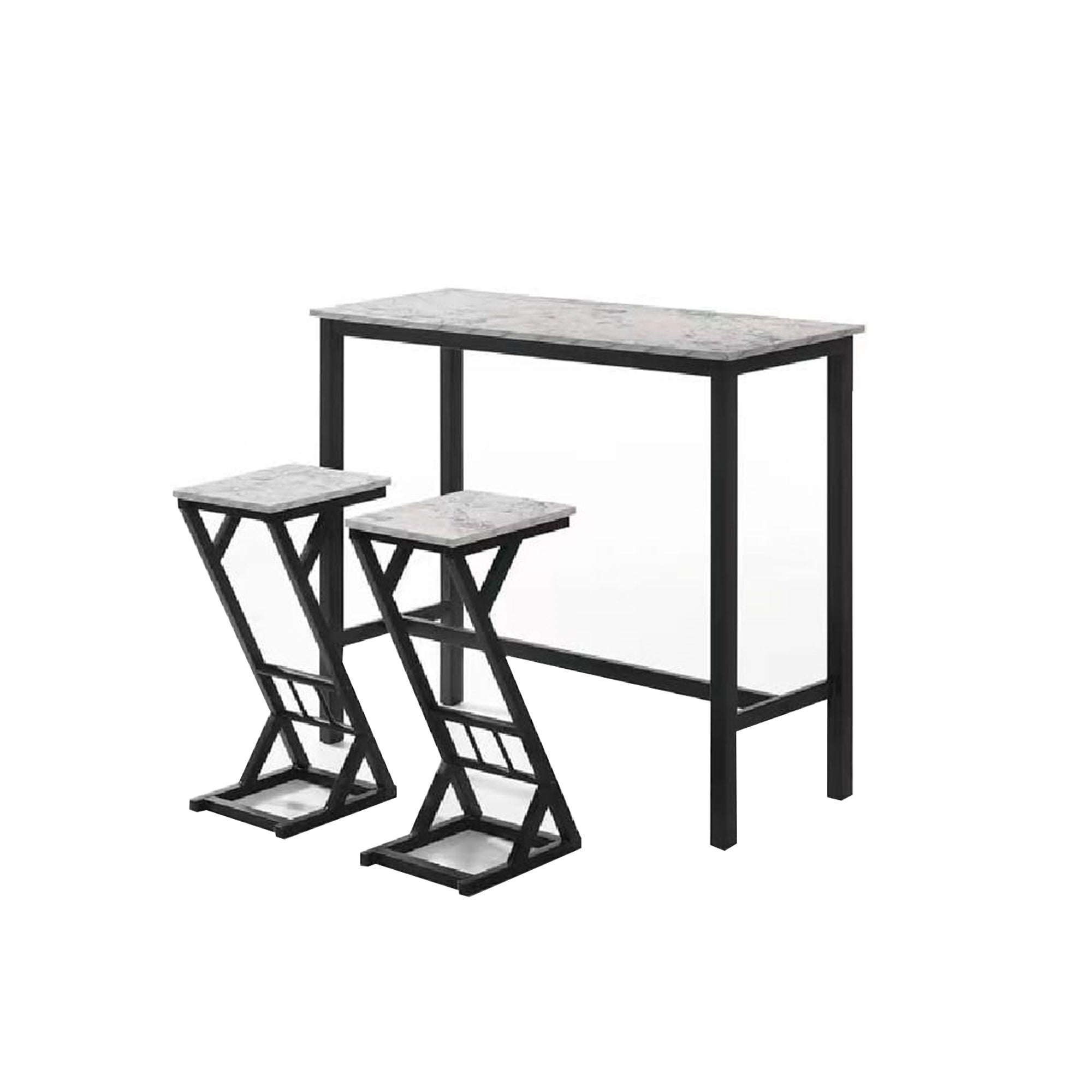 READY STOCK Bella Bar Set High Table & High Chair Stool Dining Set