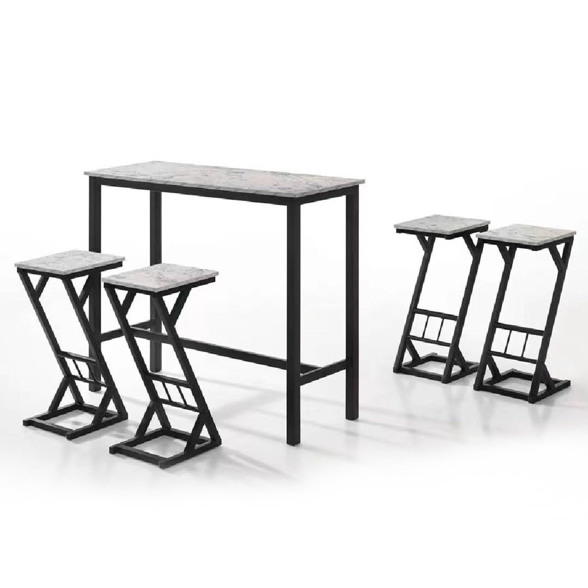 READY STOCK Bella Bar Set High Table & High Chair Stool Dining Set