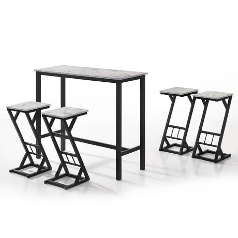 Image of READY STOCK Bella Bar Set High Table & High Chair Stool Dining Set