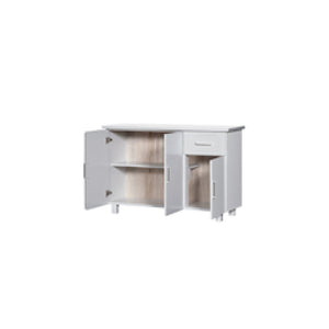 Eki Series 7 Door Kitchen Cabinet In White