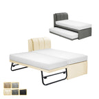 Carlin Single and Super Single Pull Out Bed Frame with Optional Mattress Add On in 5 Colours