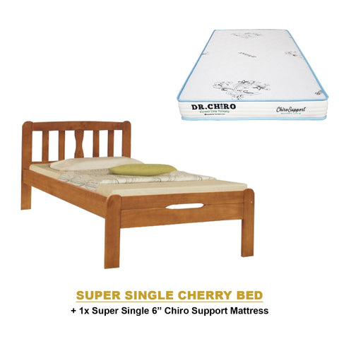 Image of Potty Pull-Out Bed Single/Super Single Solid Rubberwood BedFrame w/ Mattress Option