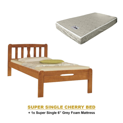 Image of Potty Pull-Out Bed Single/Super Single Solid Rubberwood BedFrame w/ Mattress Option