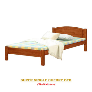 Yanny Pull-Out Bed Single, Super Single Solid Rubberwood Bed Frame w/ Mattress Option