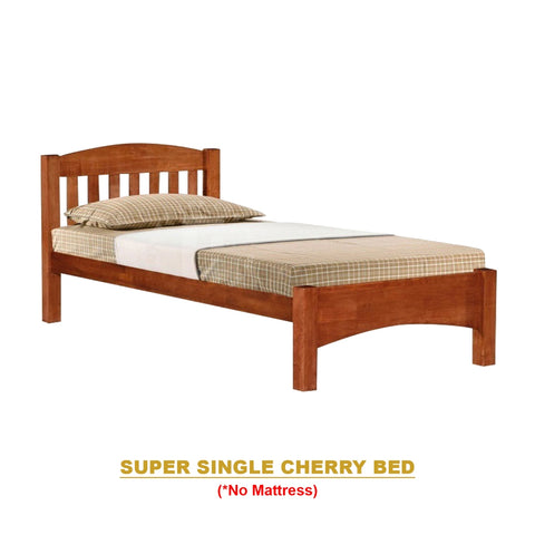 Image of Zelan Pull-Out Bed Single, Super Single Solid Rubberwood Bed Frame w/ Mattress Option