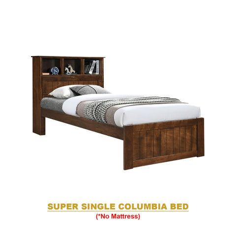 Image of Maria Pull-Out Bed Single, Super Single Solid Rubberwood Bed Frame w/ Mattress Option