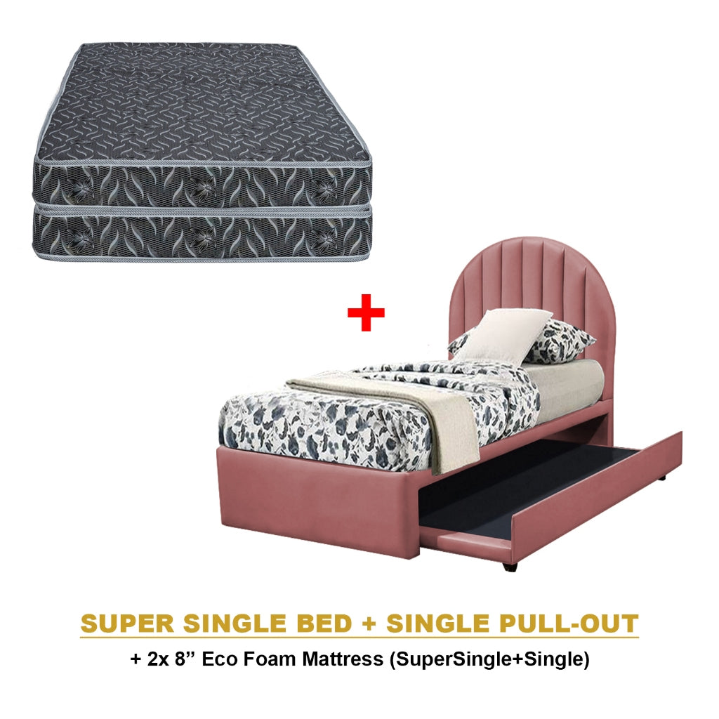 Eilert Single./Super Single Pull-Out Bed Frame w/ PetFriendly & Mattress Option