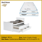 Nommi Single / Super Single Pull-Out Bed Frame with Drawers